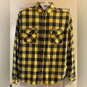 Black/Yellow Plaid Shirt
